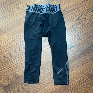 Men’s Nike Pro Compression 3/4 Leggings Pants Size M